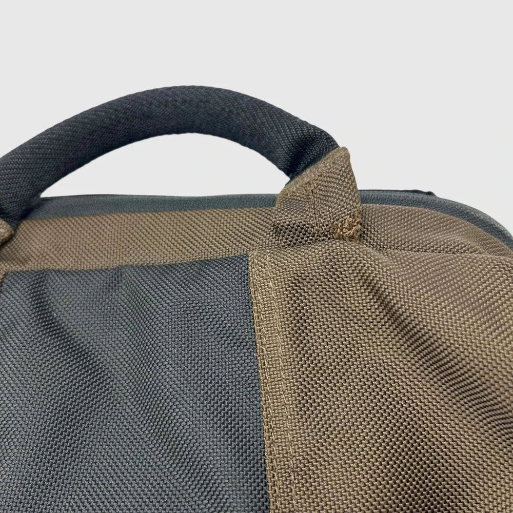 Timbuk2 Gorpcore Techwear Messenger Bag Medium Ballistic Nylon Brown Black